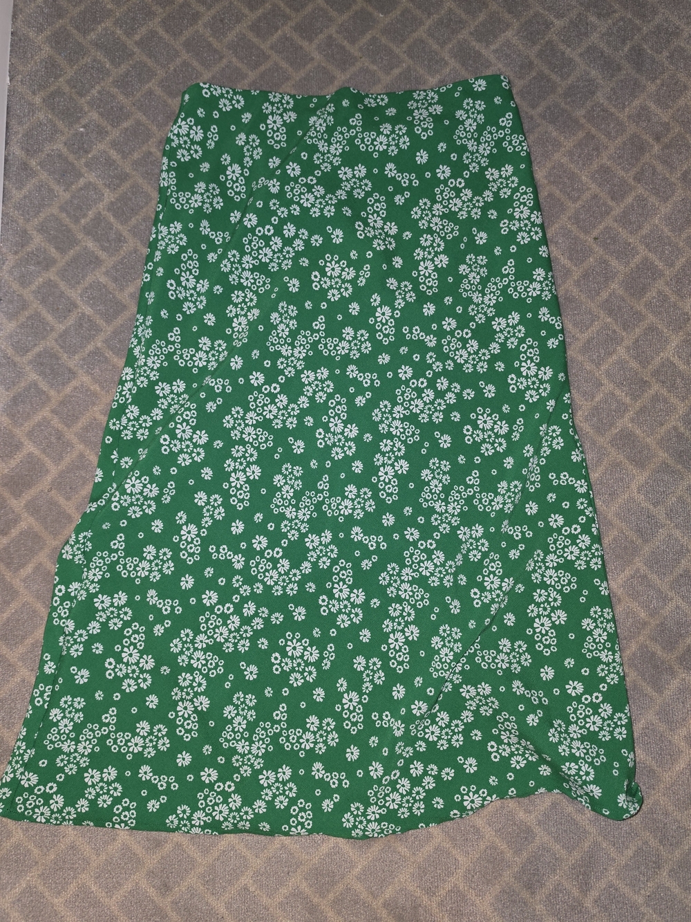 Rachel Zoe Green Floral Midi Skirt